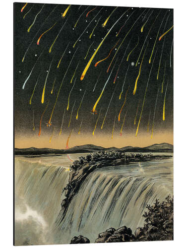 Aluminiumsbilde Leonid Meteor Shower, 1833