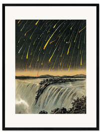 Impression artistique encadrée Leonid Meteor Shower, 1833