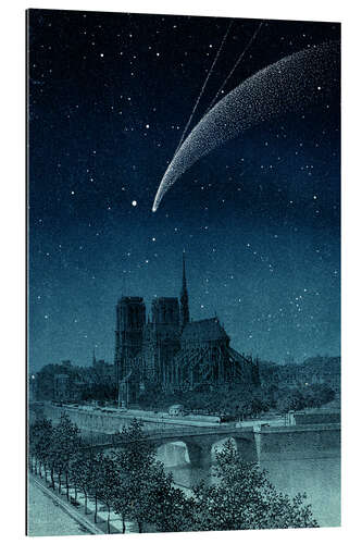 Galleriprint Donati's comet over Notre-Dame, 1858