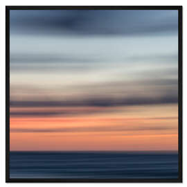Gerahmter Kunstdruck Farbenspiel am Meer I
