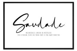 Gerahmter Kunstdruck Saudade (Englisch)
