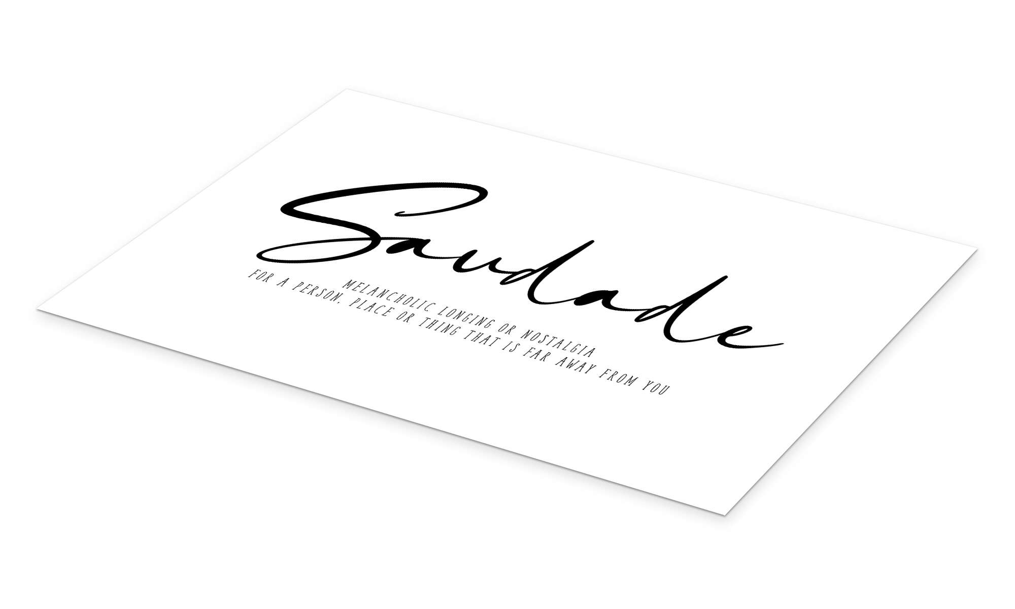 Saudade Definition | Art Board Print