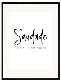 Gerahmter Kunstdruck Saudade portugiesisch - Ohkimiko