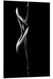 Magnettafel Weibliche Silhouette