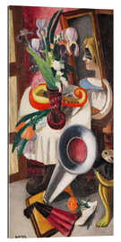 Galleritryck Still life with gramophone and irises