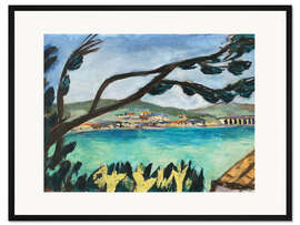 Gerahmter Kunstdruck Kleine Landschaft aus Bandol