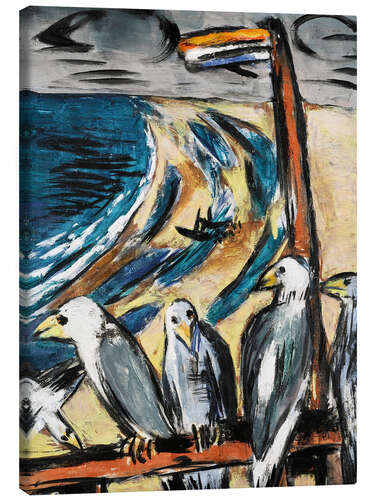 Canvas-taulu Seagulls in the storm