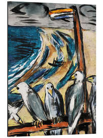 Magnettafel Möwen im Sturm