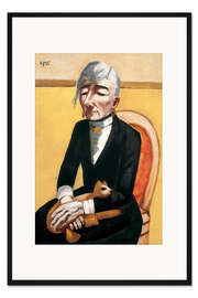 Gerahmter Kunstdruck Die alte Schauspielerin