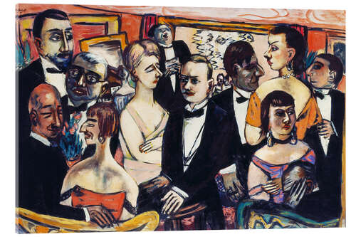 Acrylglasbild Gesellschaft Paris, 1931