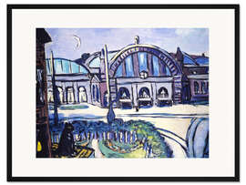 Gerahmter Kunstdruck Frankfurter Hauptbahnhof