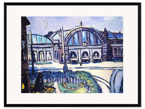 Gerahmter Kunstdruck Frankfurter Hauptbahnhof