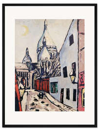 Gerahmter Kunstdruck Sacré-Coeur im Schnee