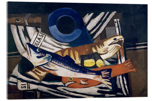 Akryylilasitaulu Big fish still life