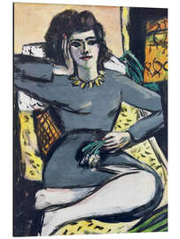 Magnettafel Ruhende Frau mit Nelken, Bildnis Quappi