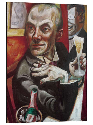 Galleriprint Self-portrait with champagne glass