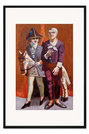 Gerahmter Kunstdruck Doppelbildnis Karneval