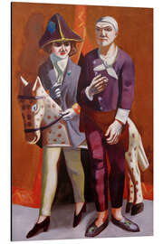 Magnettafel Doppelbildnis Karneval