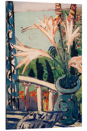 Magnettafel Blick auf Menton mit Lilientopf