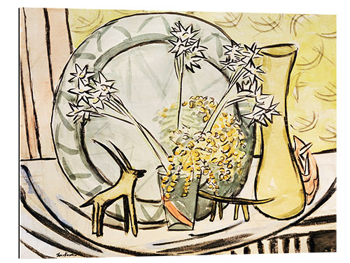 Galleriprint Still life with capricorn and daffodils