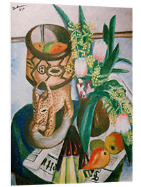 Foam board print Still life with African plastic