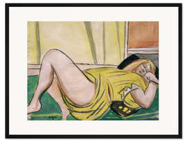Gerahmter Kunstdruck Liegende