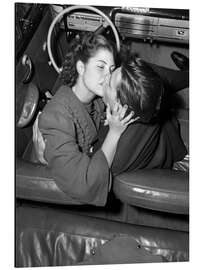 Magnettafel Küsse im Autokino