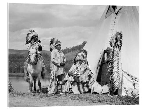 Gallery Print Sioux vor einem Tipi