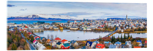 Akryylilasitaulu Autumn in Reykjavik, Iceland