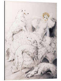 Magnettafel Gril mit Begleiter Barsoi