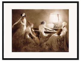 Gerahmter Kunstdruck Melodie Stunde