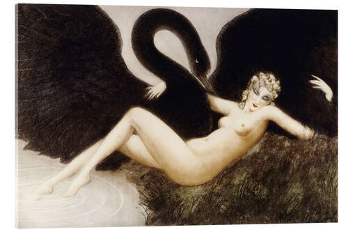 Akrylbillede Leda and the swan