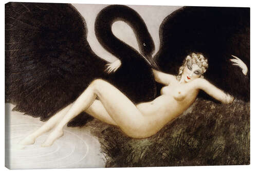 Canvas print Leda and the swan