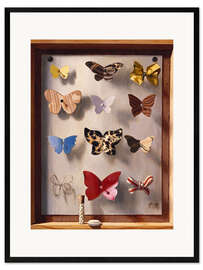 Impression artistique encadrée Papillons n ° 1