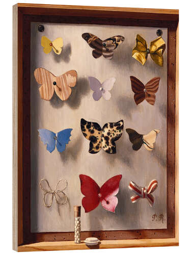 Wood print Butterflies No. 1