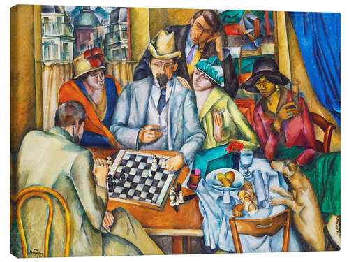 Canvas print Chess player