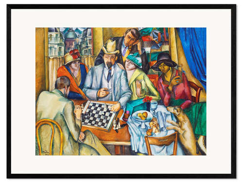 Innrammet kunsttrykk Chess player