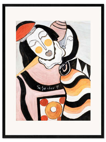 Framed art print Clown