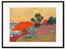 Innrammet kunsttrykk The red rocks