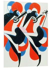 Foam board print Dancing musicians