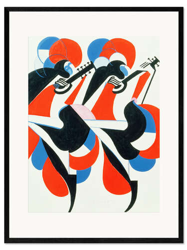 Innrammet kunsttrykk Dancing musicians