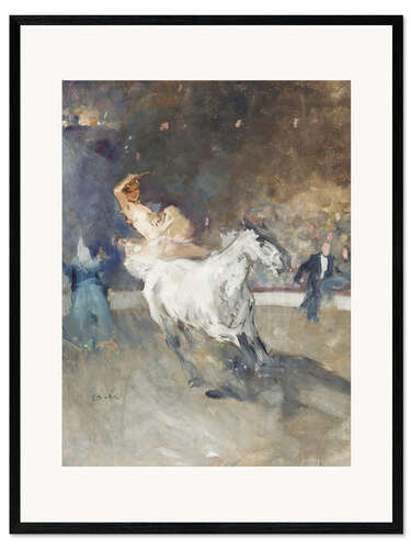 Framed art print Circus rider in the ring