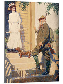 Magnettafel Prinzregent Luitpold von Bayern mit junger Dame