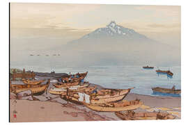 Magnettafel Ruhige Gewässer der Nördlichen See, der Berg Rishiri