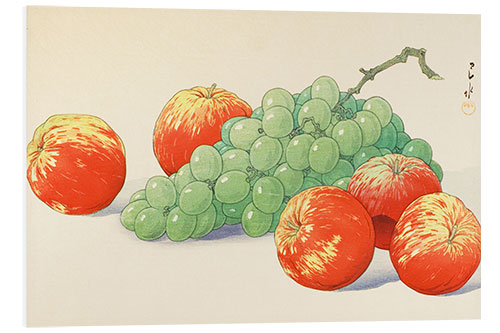 Foam board print Grapes and apples