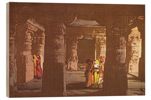 Wood print Cave Temple No. 3