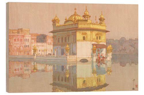 Holzbild Goldener Tempel in Amritsar