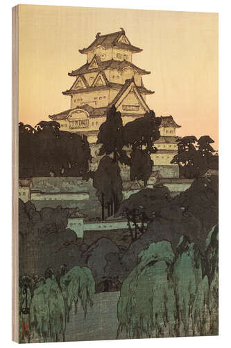 Hout print Himeji Castle