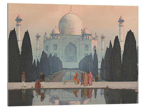 Quadro em plexi-alumínio Névoa matinal no Taj Mahal