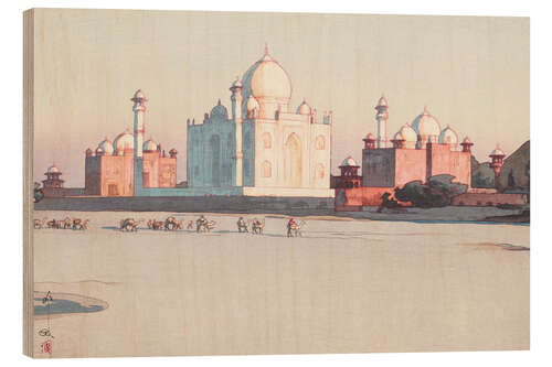Tableau en bois Itinéraire vers Agra, n ° 3.